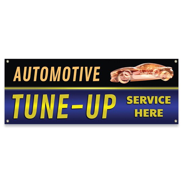 Signmission Automotive Tune-Up Service Banner Concession Stand Food Truck Single Sided B-30011 - main